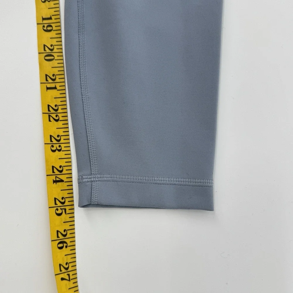 Lululemon Womens Wunder Train High Rise 25 Leggings Size 8 Chambray Blue Everlux